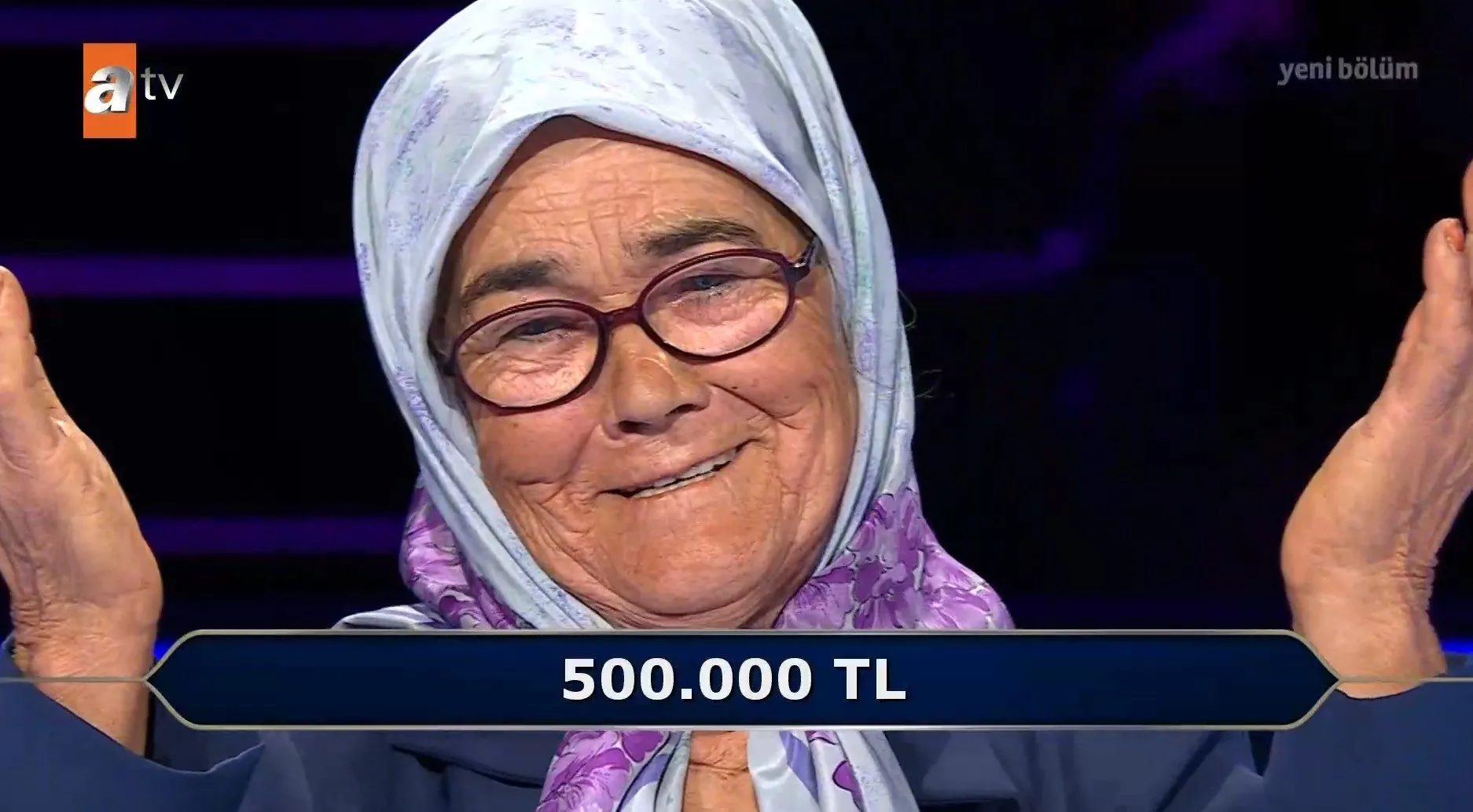 Habibe Teyze Yarışmada Şov Yaptı 1 Milyonluk Soruyu Açtırdı2