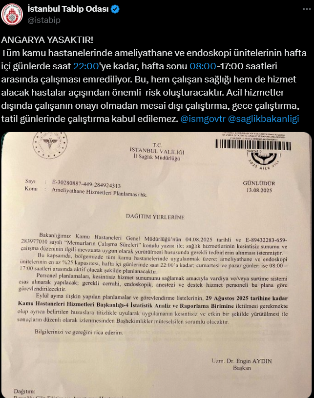 Hastanelerde Mesai Saati Düzenlemesi Kriz Yarattı