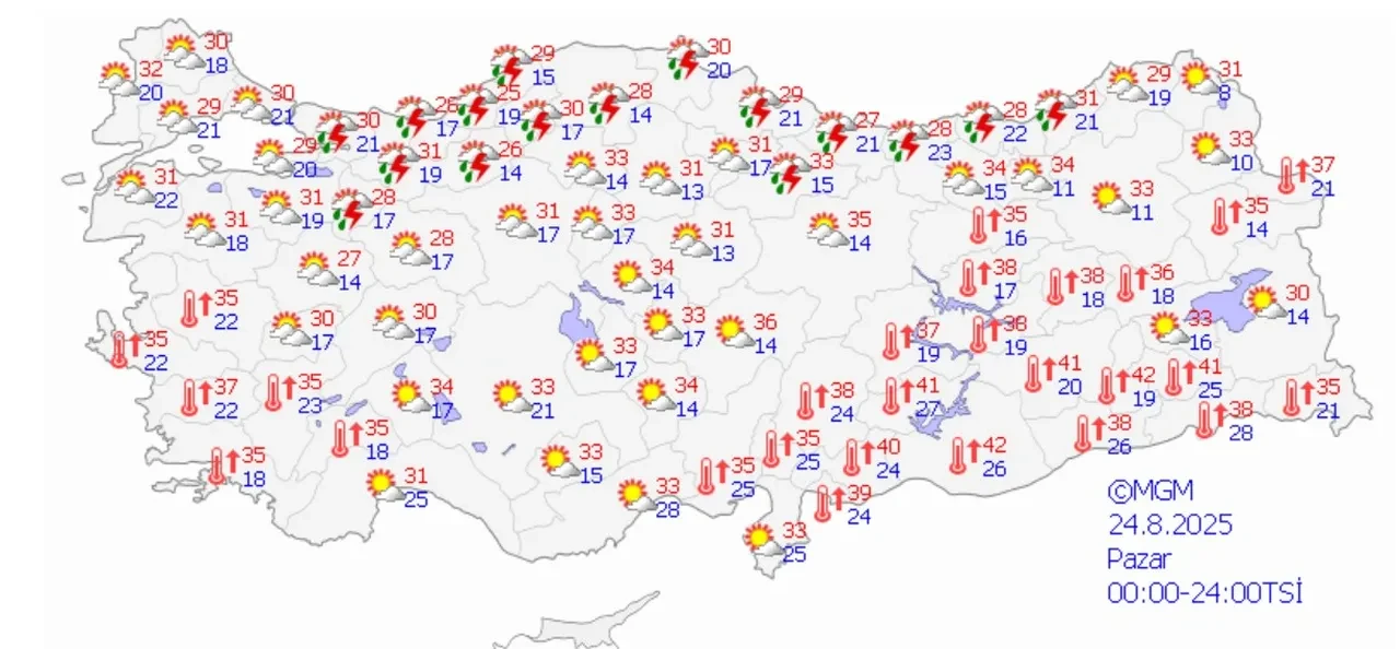 Hava Sicakliklari Dusuyor Meteoroloji Duyurdu 10Dan Fazla Ile Yagis Geliyor 3243770 202508240707 3