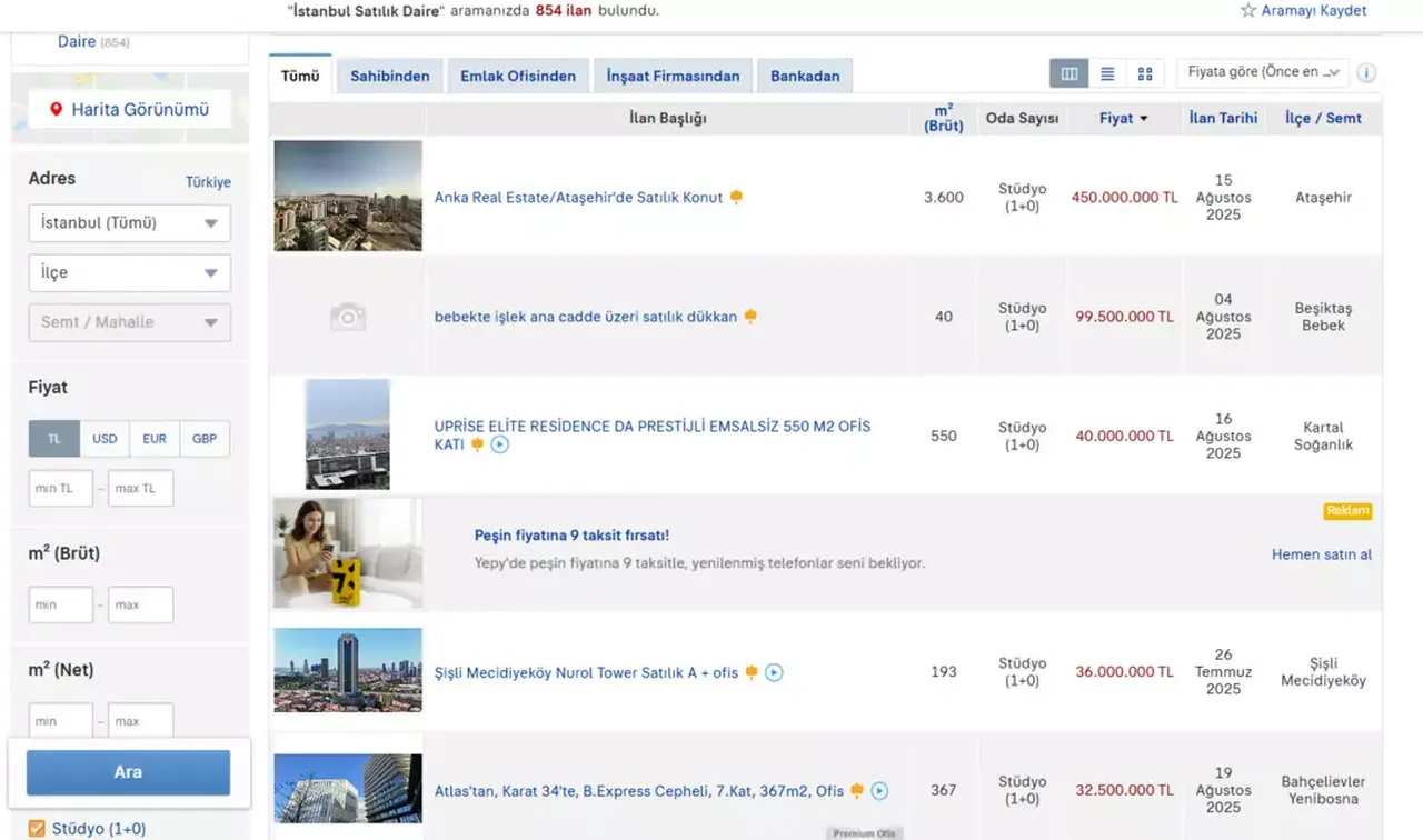 Istanbulda 10 Studyo Daireler Yeniden Satista Dudak Ucuklatan Rakamlar 3244026 202508251001 4