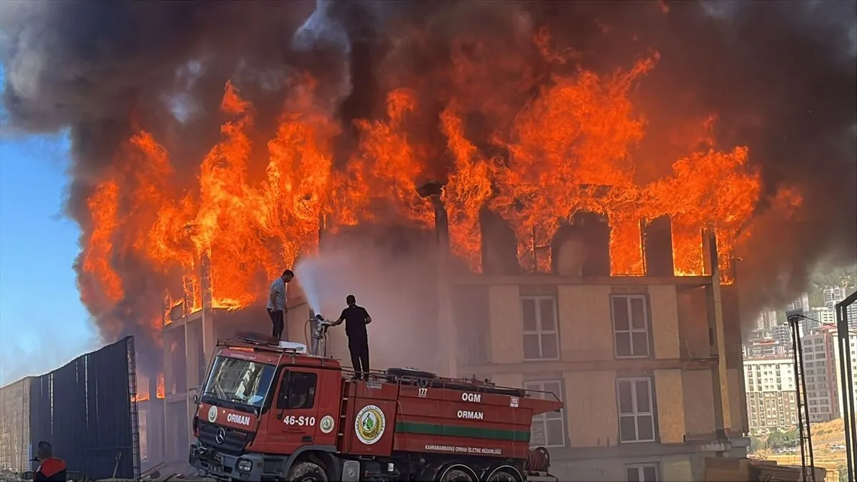 Kahramanmaraş’ta Lojman Yangını! Son Durum Ne1