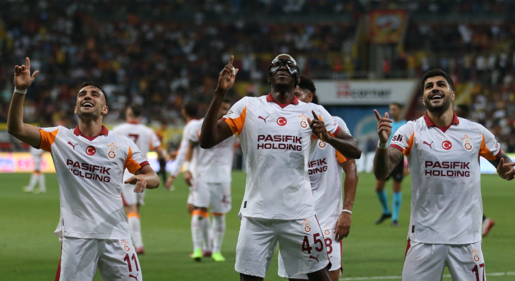 Kayserispor Galatasaray Gol Sevinci Eren Elmalı Yunus Akgün Osimhen