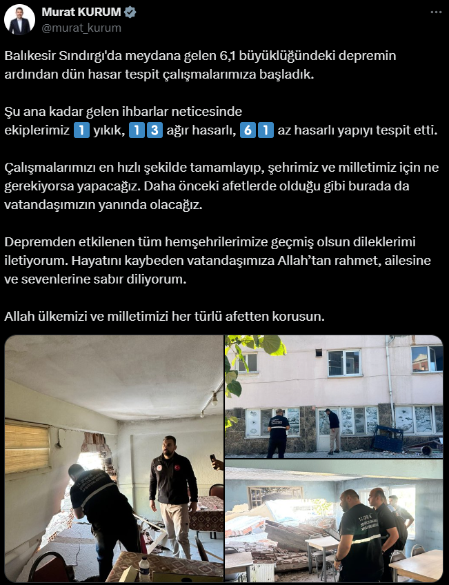 Murat Kurum Balıkesir Açıklama