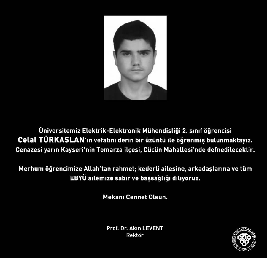 Rektörden Baş Sağliği Mesaji