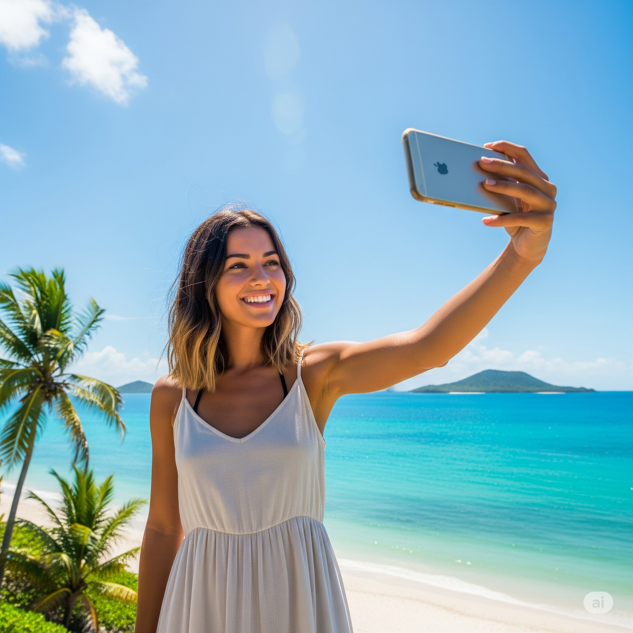 Selfie Çeken Genç Kadın2
