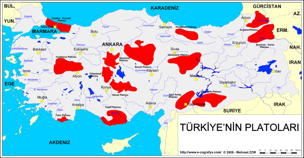 Turkiyenin Platolari
