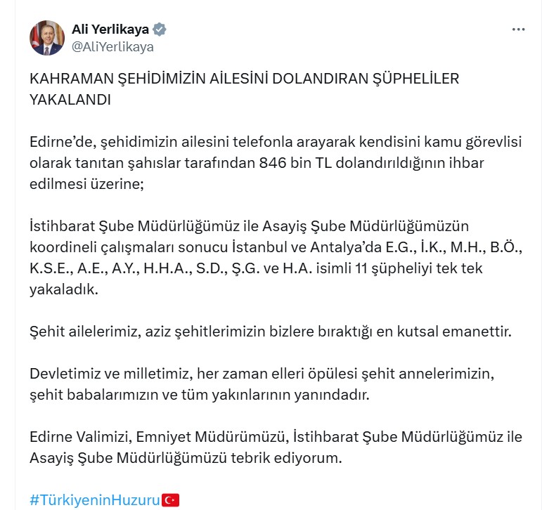 Edirne Hırsızlık