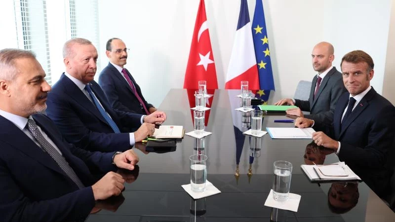Erdoğan, Bm'de Macron Ile Görüştü-1