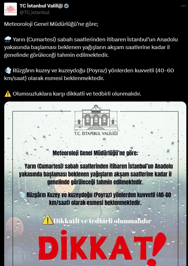 İstanbul Sabaha Sağanakla Uyandı! Hafta Sonu Hava Soğuyor
