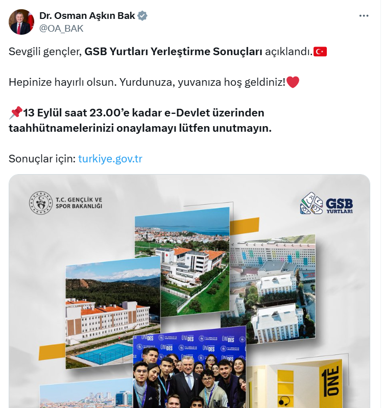 Kyk Yurt Başvuru Açiklama