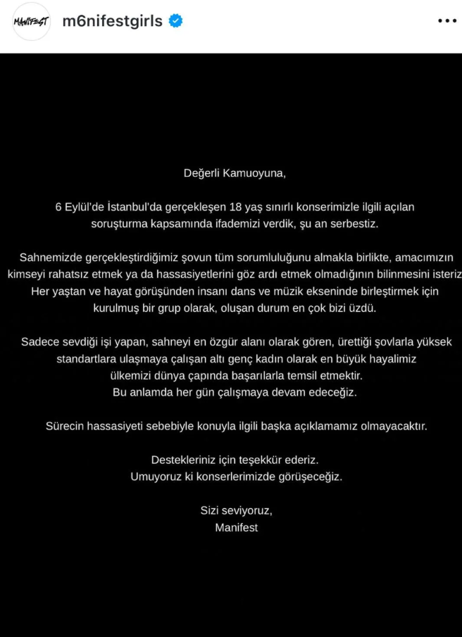 “Milli Güvenlik” Nedeniyle Manifest Konserine Erişim Yasağı!2
