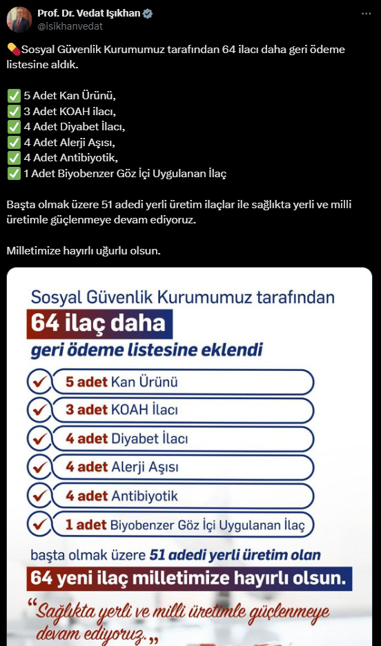 Sgk’dan Müjde 64 Ilaç Geri Ödeme Kapsamına Alındı