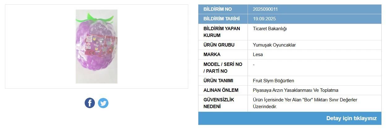 Ticaret Bakanlığı Tek Tek Ifşa Etti! O Ürünler Toplatılıyor3