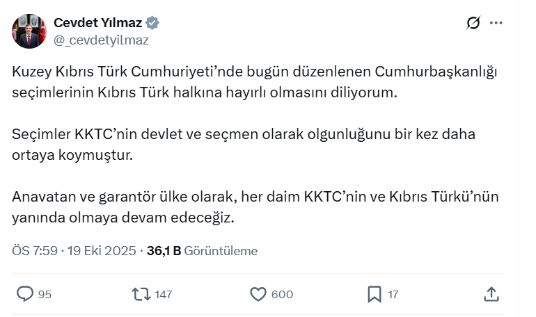 Cevdet Yılmaz Kktc