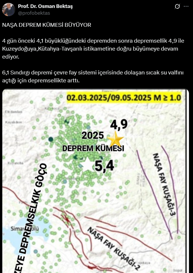 Deprem Uzmanından Kütahya Için Kritik Açıklama “Oraya Doğru Ilerliyor”1