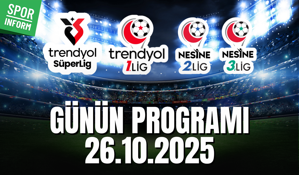 Bugün hangi maçlar var? Liglerde günün programındaki maçlar - 26 Ekim 2025