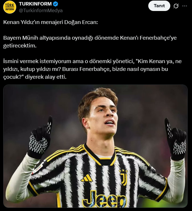 Kenan Yıldız'ın Menajerinden Olay Yaratan Fenerbahçe Itirafı 1