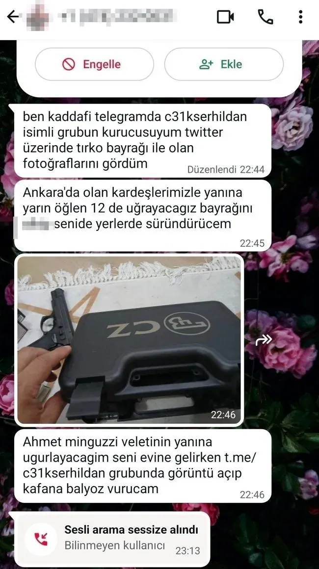 Minguzzi Davası Tehditler