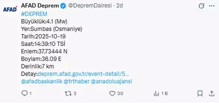 Osmaniye De Deprem