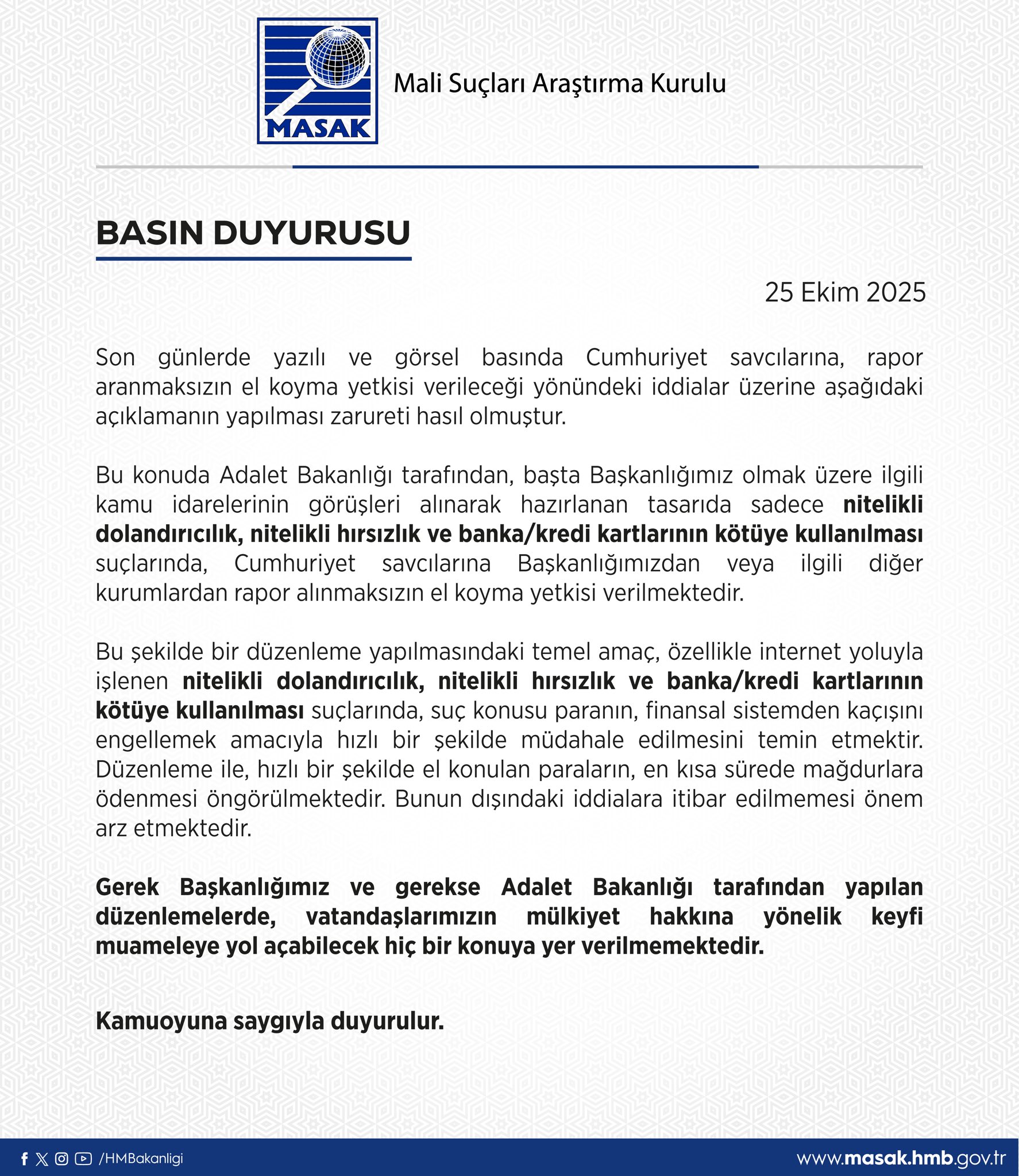 Savcılara Raporsuz El Koyma Yetkisi Verildi