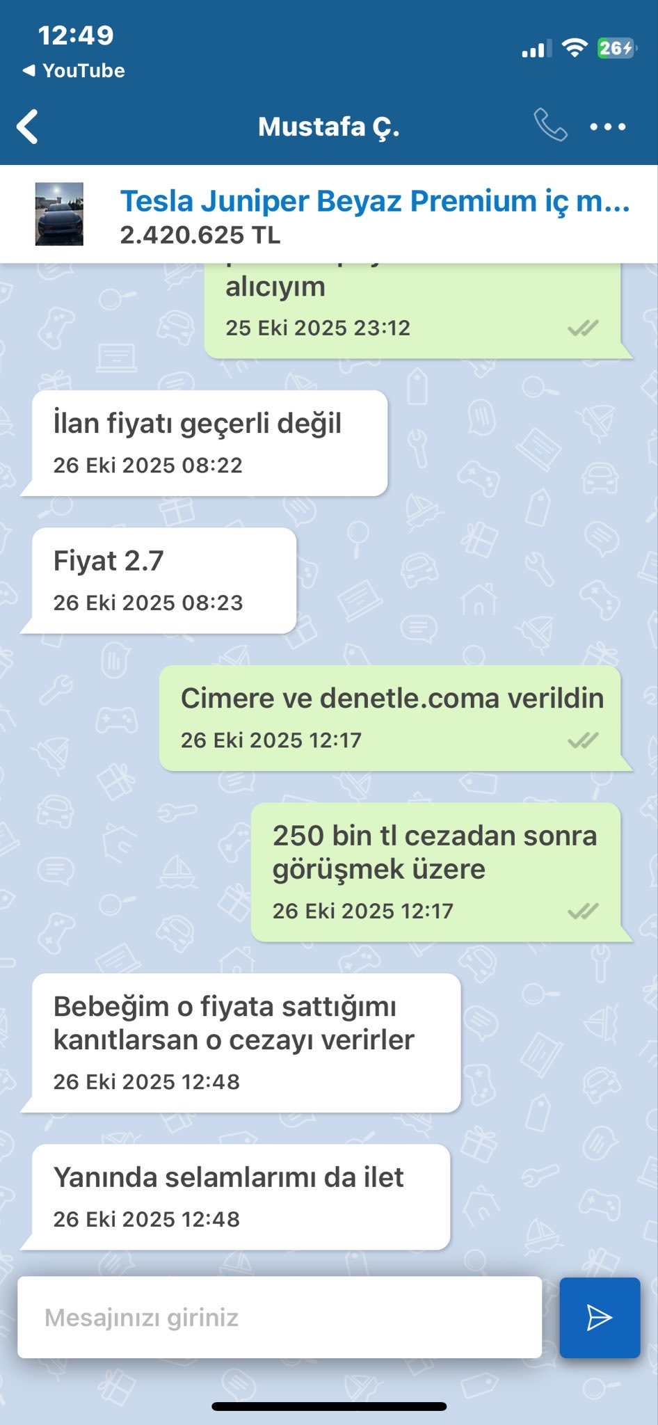 Tesla Ilanında Fiyat Cambazlığı Yaptı Bakanlık 279 Bin Tl’lik Ceza Kesti3