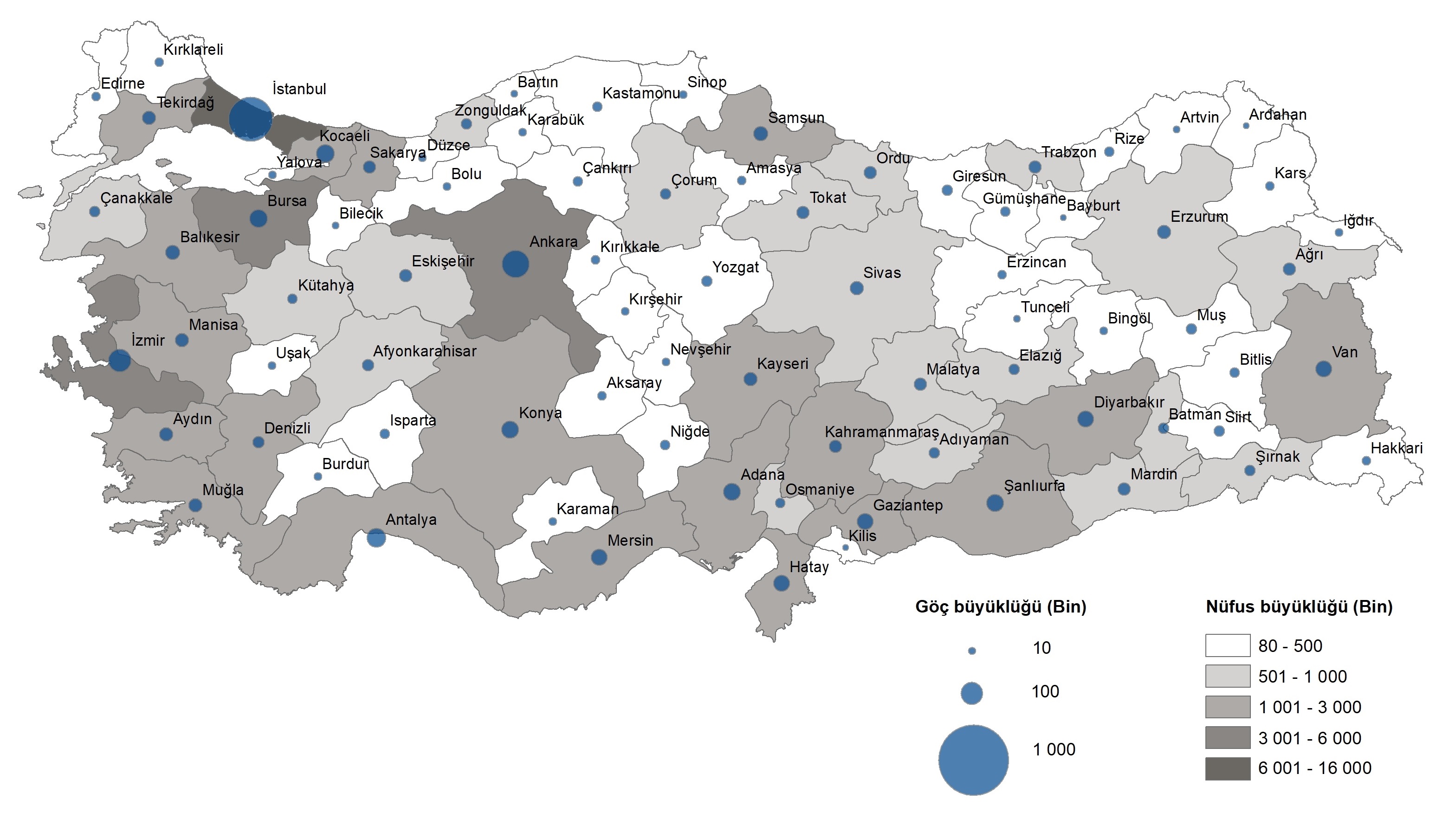 Türkiye’de Göç Hareketliliği İstanbul Hem Göç Aldı Hem Göç Verdi2