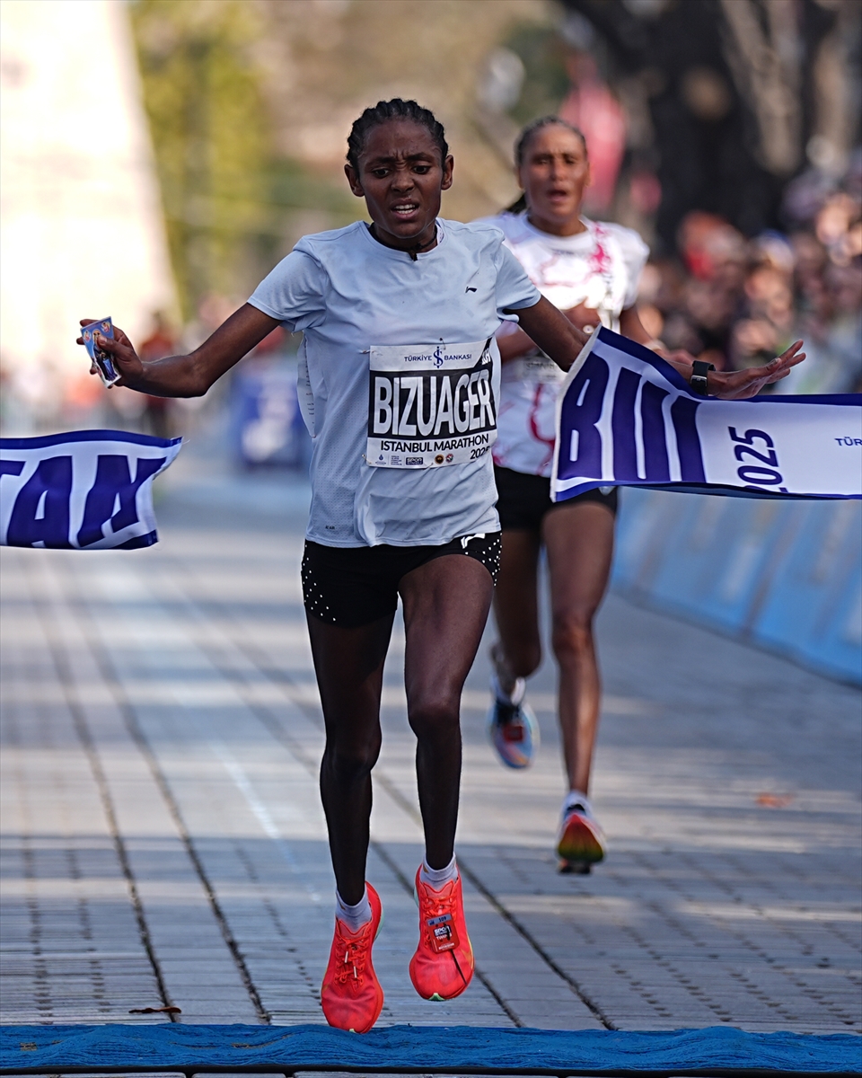 47 Istanbul Maratonunu Kadinlarda Bizuager Aderra Kazandi