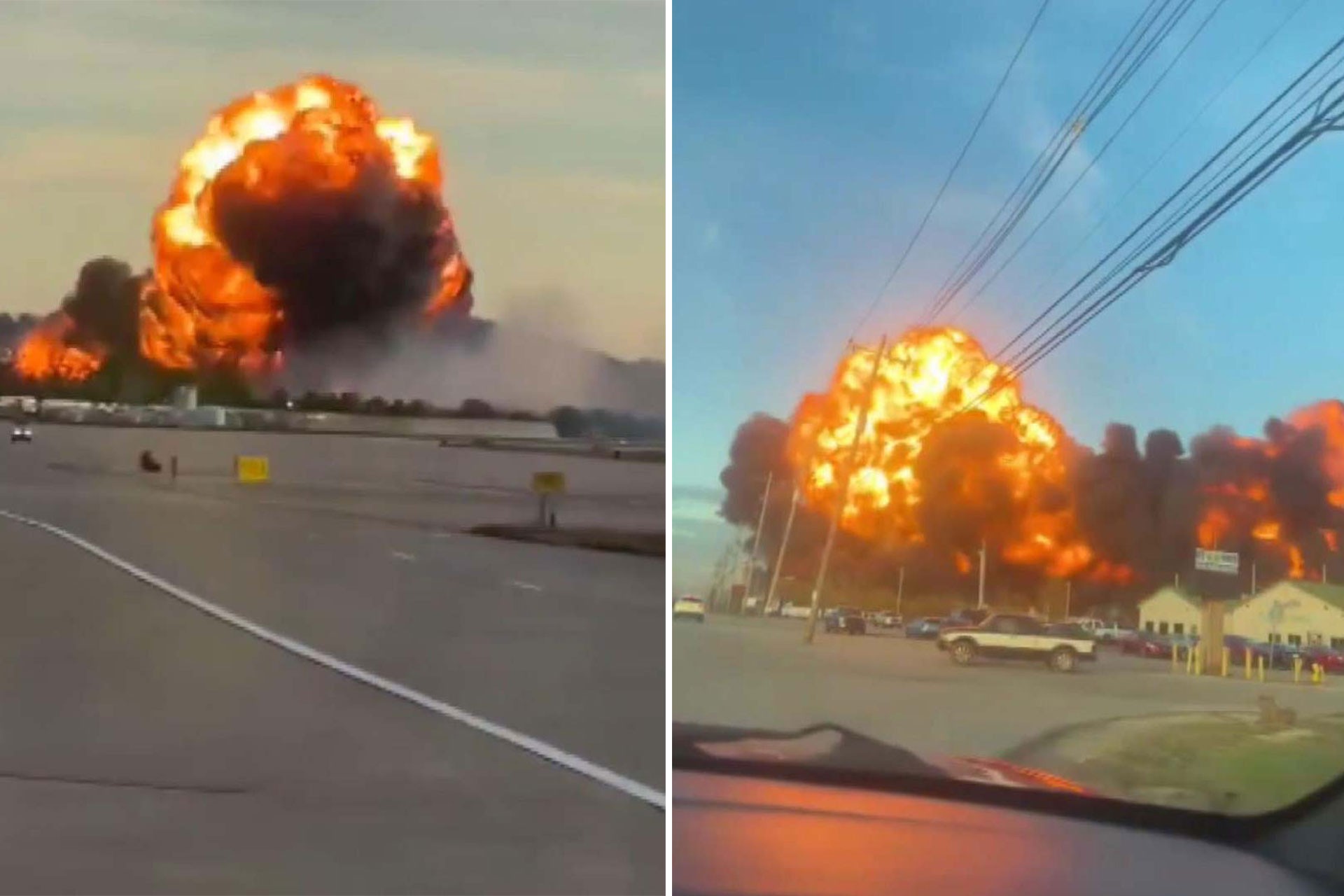 Abd’de Kargo Uçağı Yere Çakıldı Ölü Ve Yaralılar Var1