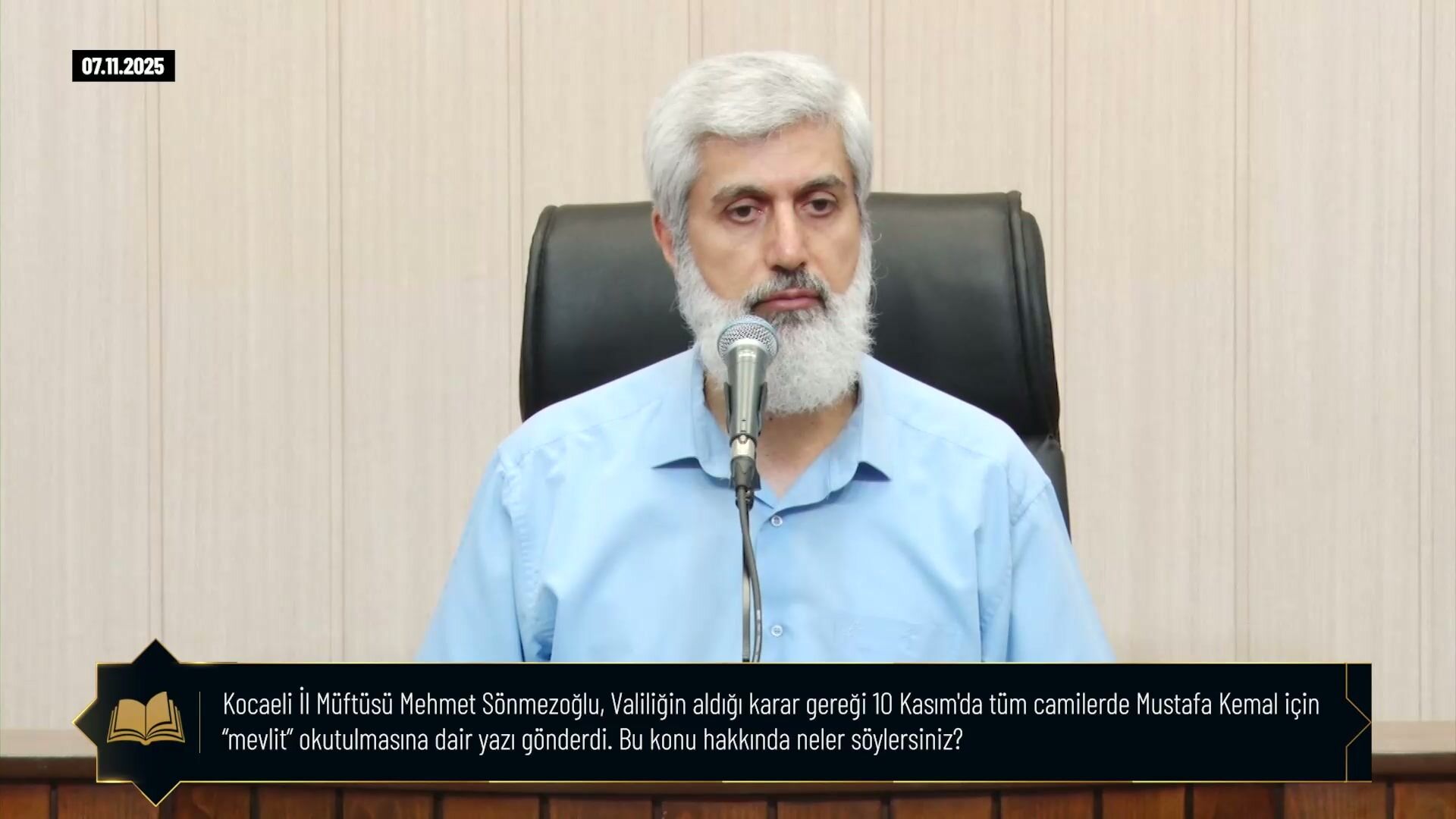 Alparslan Kuytul Kocaelideki 10 Kasim Mevlid Kararina Tepki Gosterdi
