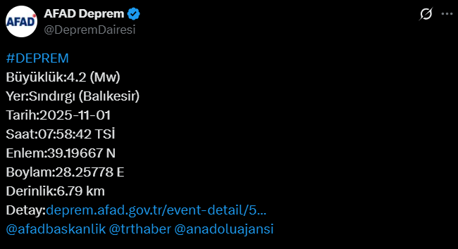 Balıkesir Sındırgı'da Peş Peşe Korkutan Depremler1