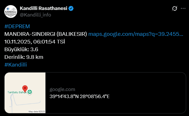 Balıkesir’de Art Arda Depremler! Gece Boyu Sallandı1