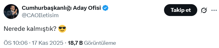 Imamoglundan Engellemelere Jet Yanit Yeni Hesaptan Ilk Mesaj Nerede Kalmistik 3