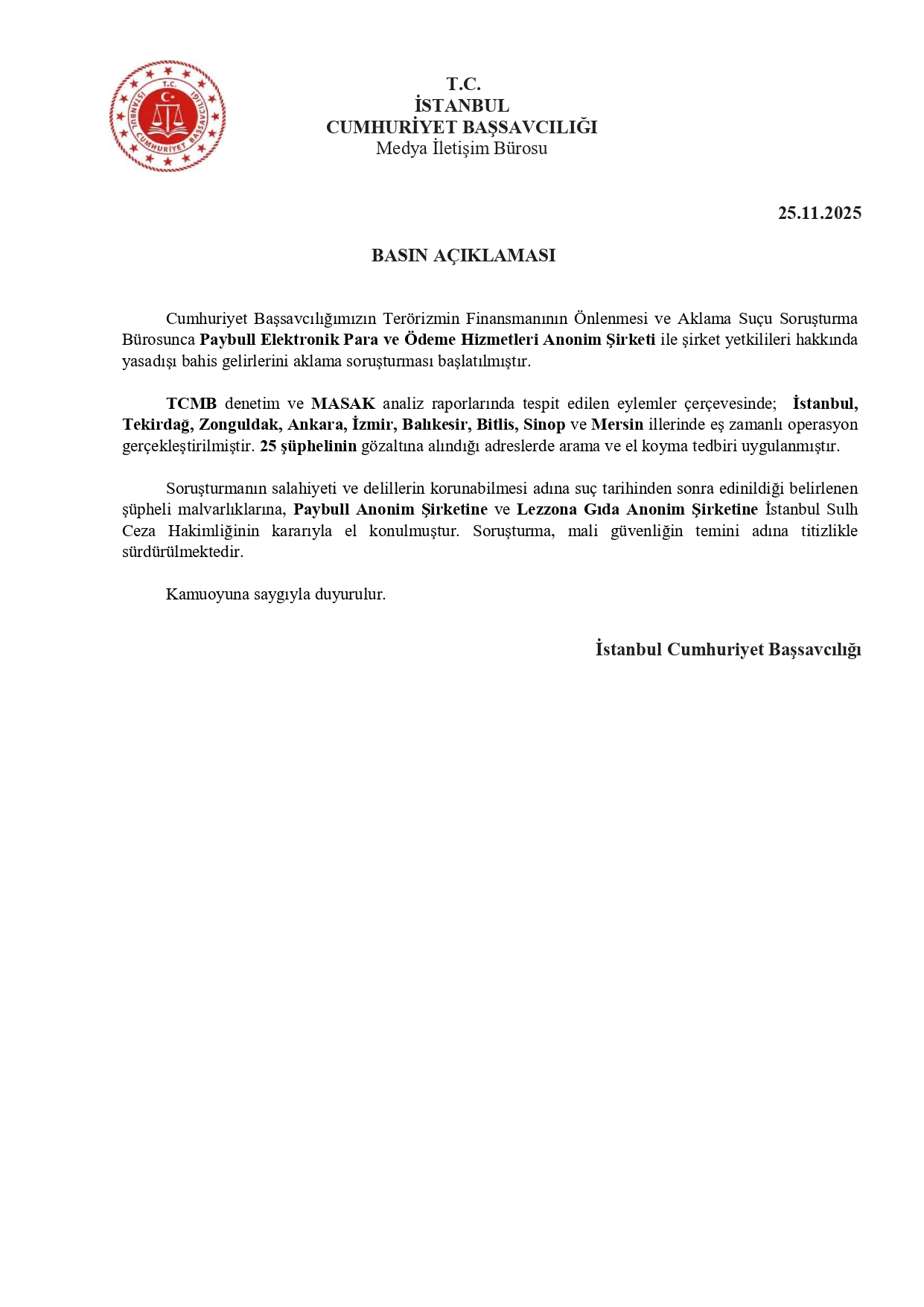 Kara Para Operasyonu Paybull Ve Lezzona’ya El Konuldu, 25 Şüpheli Gözaltında 1
