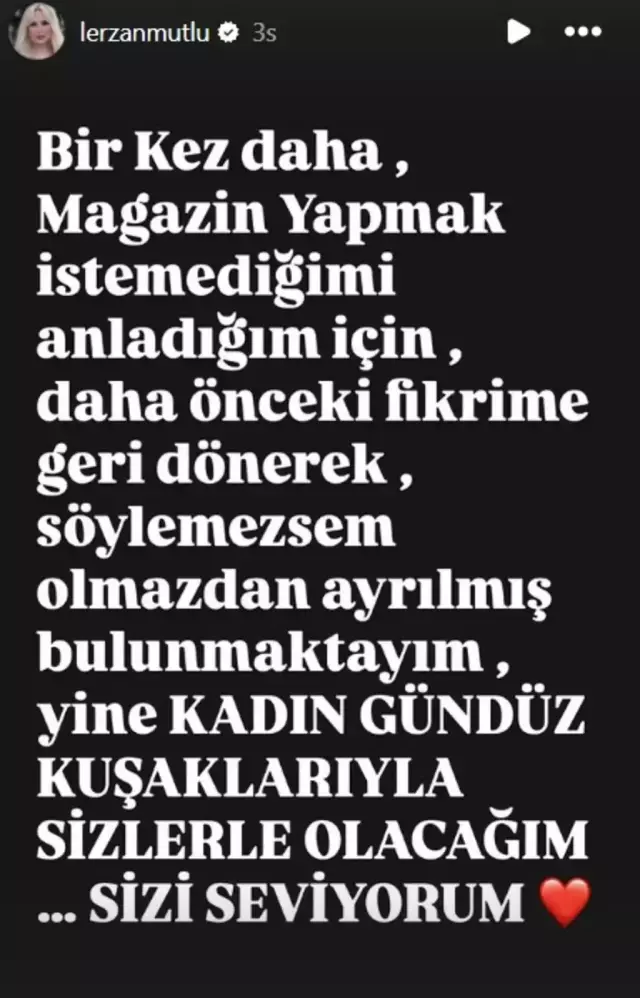 Lerzan Mutlu Açıklama