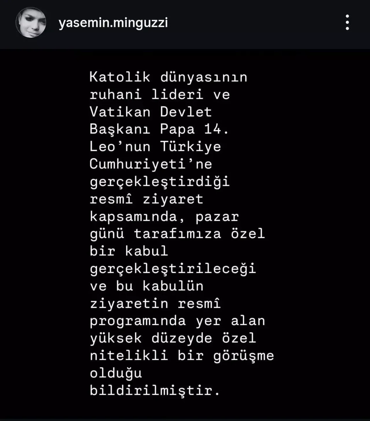 Papa 14. Leo, Ahmet Minguzzi'nin Ailesiyle Bir Araya Gelecek1