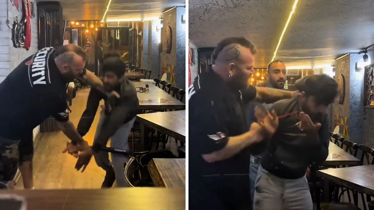 Sosyal Medya Fenomeni Bahadır Ünlü Çalışanını Sopayla Darp Etti1