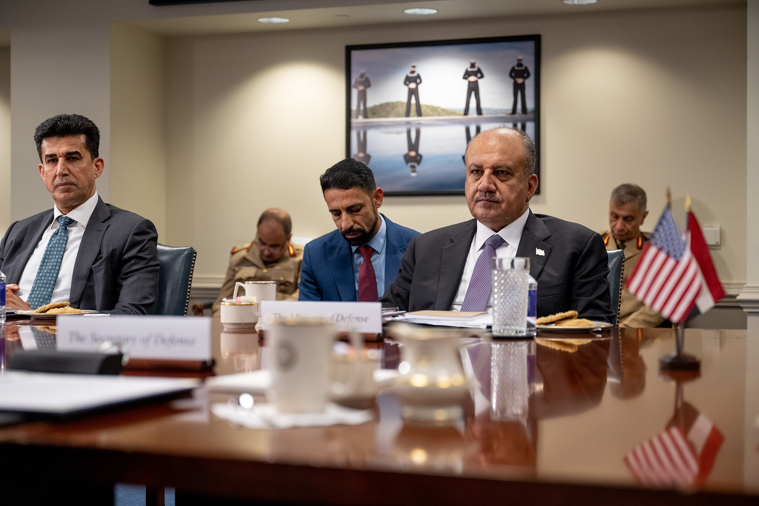 Thabit Muhammad Al Abbasi, Minister Of Defense For The Republic Of Iraq At The Pentagon On August 7, 2023 230807 D X I929 2009