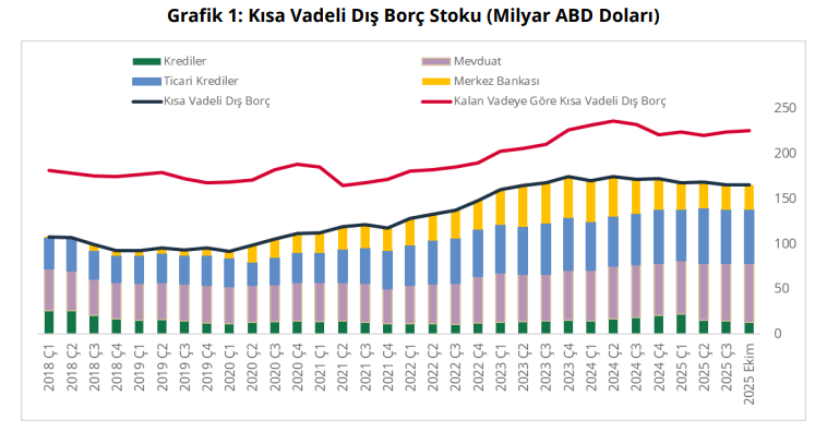 1.Tcmb Ekim Ayı Kısa Vadeli Dış Borç İstatistikleri’ni Açıkladı
