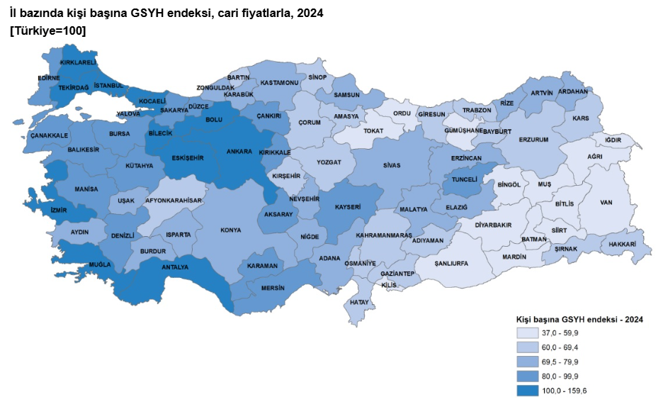 2.Türkiye’nin Ekonomik Nabzı Hangi Iller Büyüdü, Hangileri Geriledi