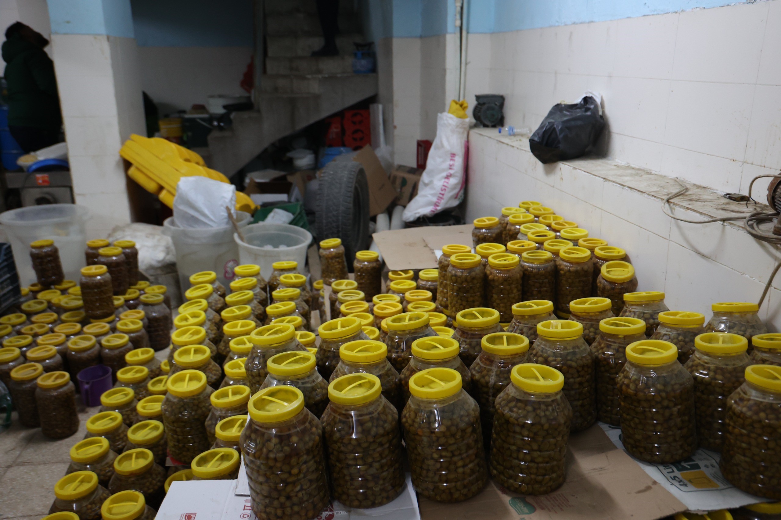 Kilis'te bir iş yerindeki görüntüler mide bulandırdı!