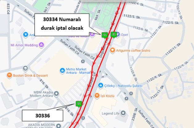 Ankara Büyükşehir Belediyesi Ego Hat Duyurusu