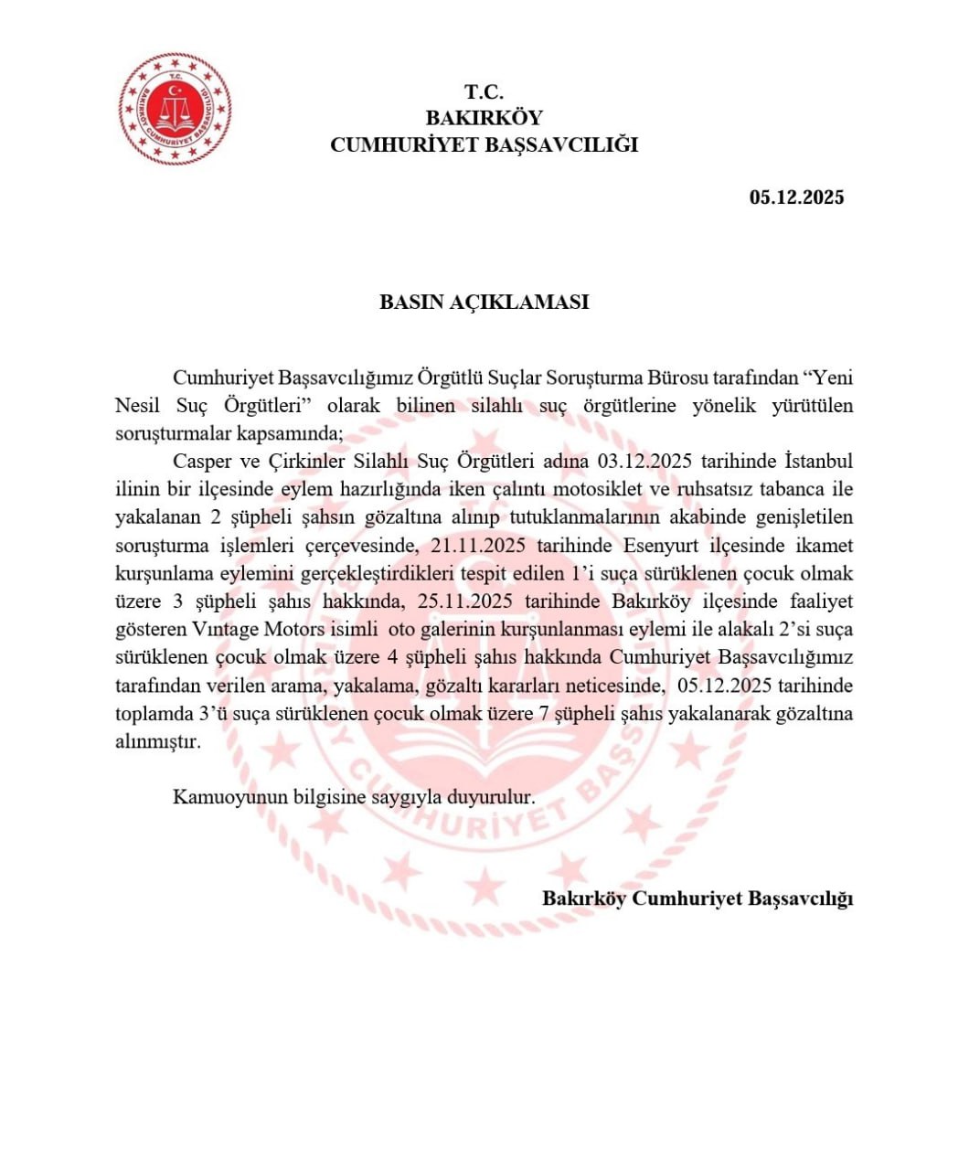 Casper Ve Çirkinler Çetesi Çökertildi! 3’Ü Çocuk 7 Şüpheli Gözaltında2