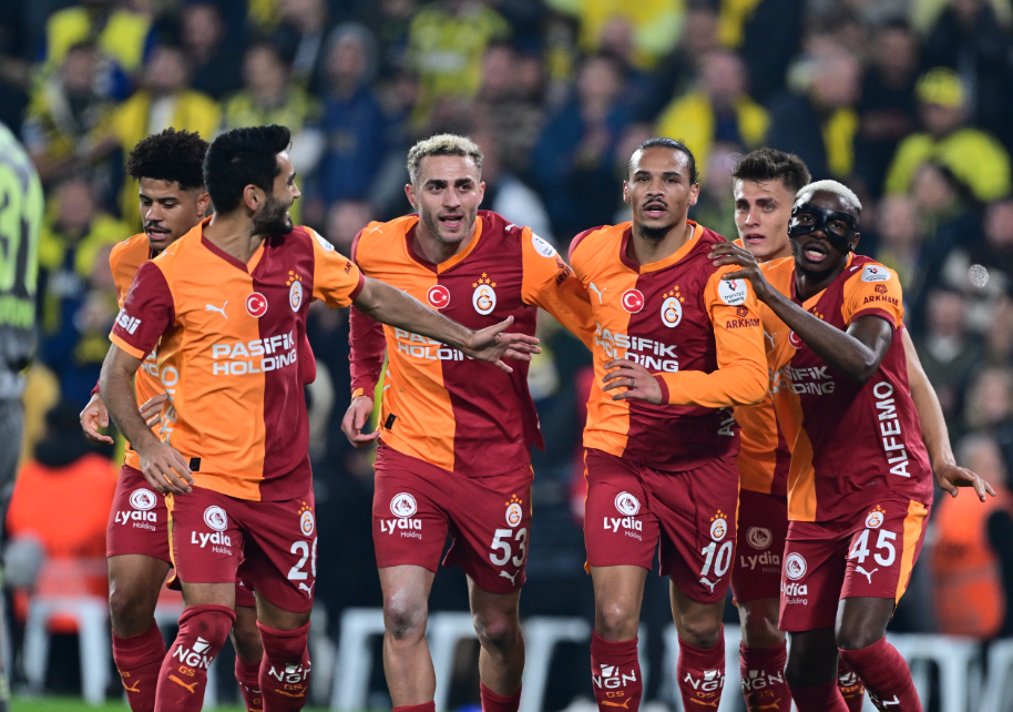 Fenerbahçe Galatasaray Derbi Galatasaray Sevinç Ilkay Gündoğan Barış Alper Yılmaz Leroy Sane Osimhen