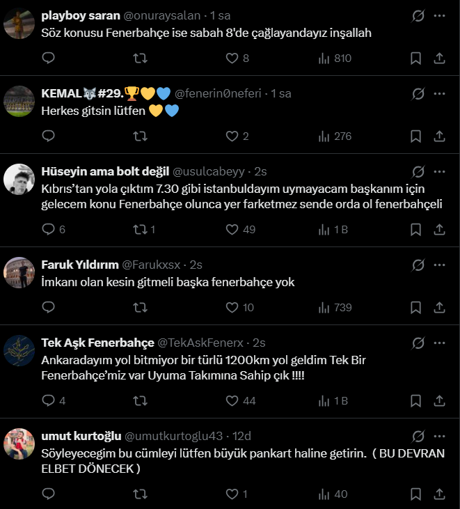 Fenerbahçeli Taraftarlardan Sadettin Saran’a Destek1