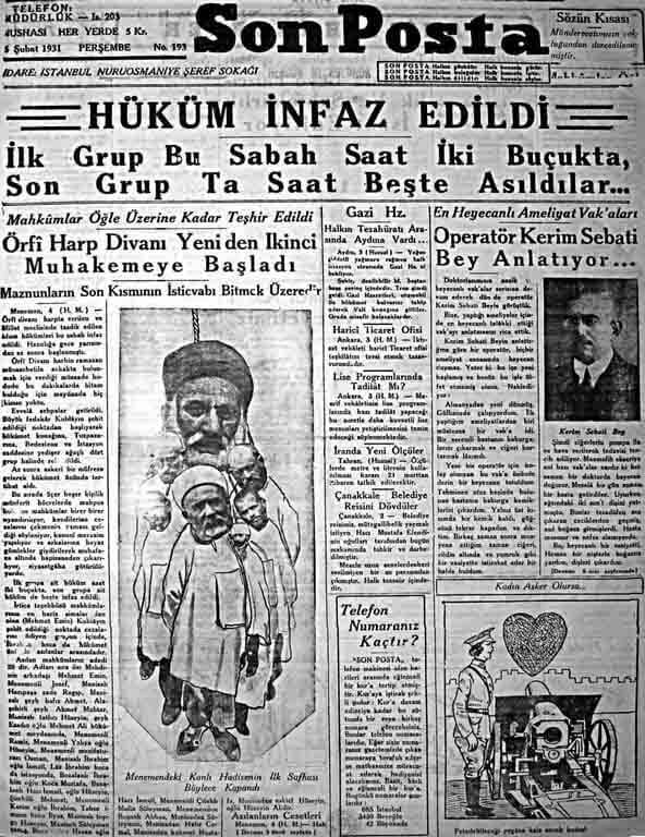 Menemen Olayi Gazete