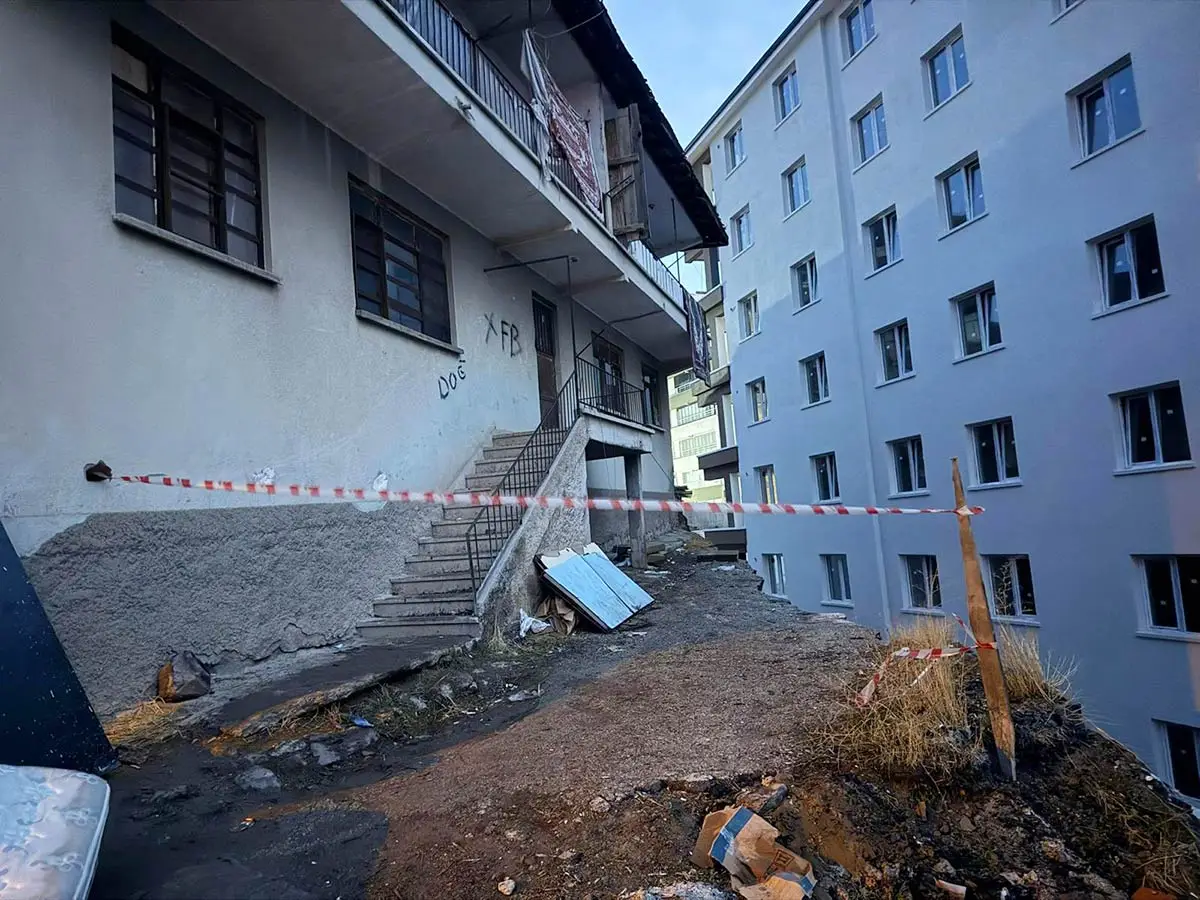 Altindag Temeli Bosalan Bina Tahliye Edildi 2