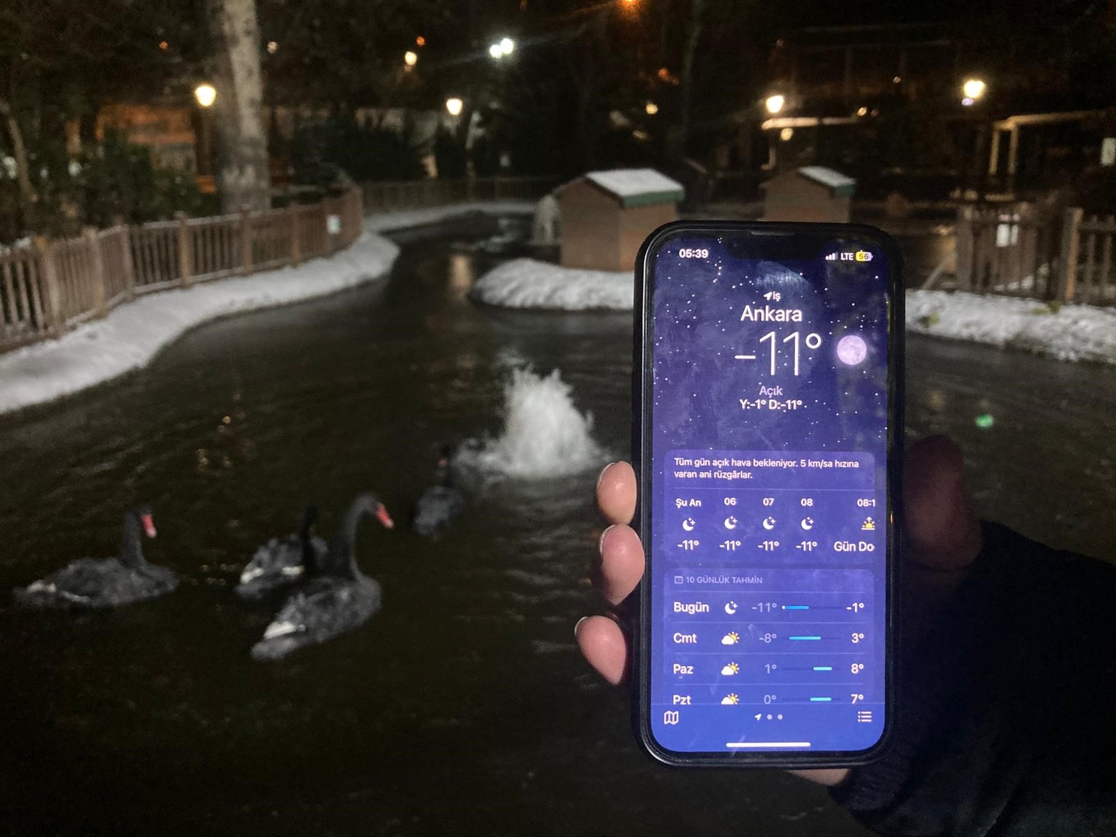 Ankara’da Sibirya Soğuğu Termometreler 11’I Gösterdi