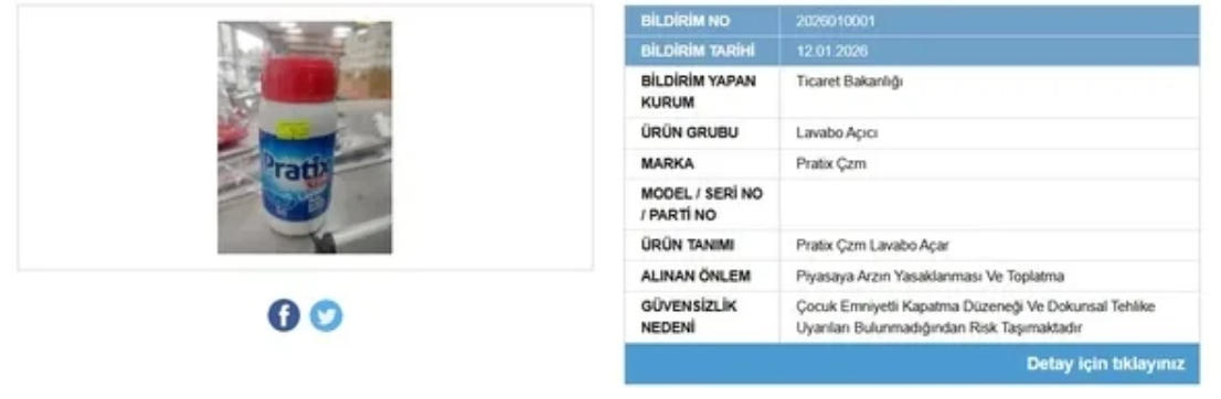 Bakanlık O Temizlik Ürününü Yasakladı, Piyasadan Toplatılıyor