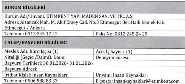 E T İ M K E N T