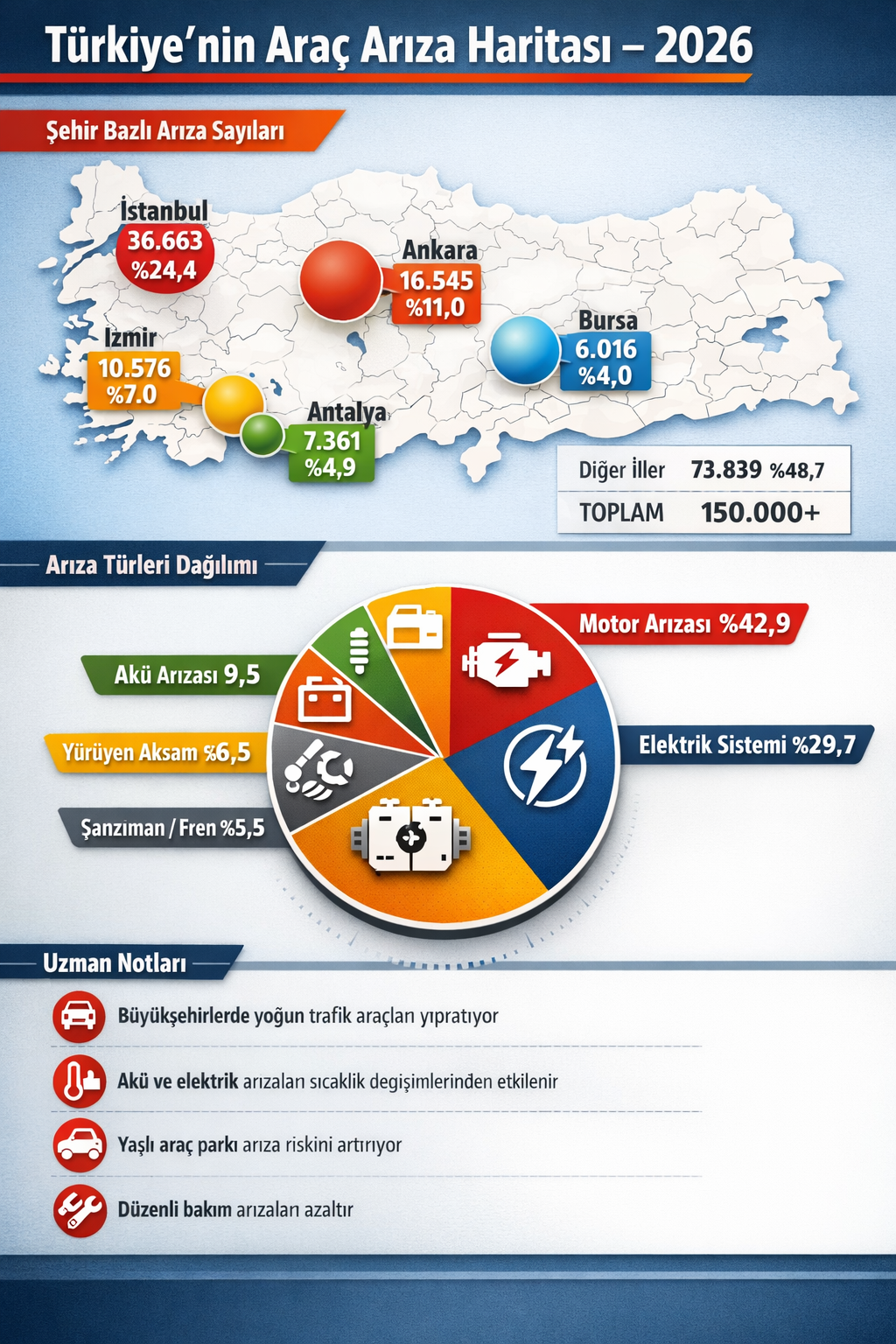 Türkiye'nin Araç Arıza Haritası 2026